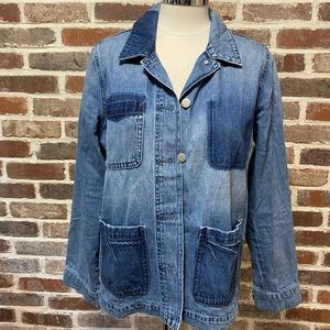 Old Navy distressed denim jacket